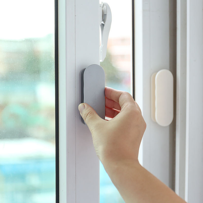 Door handle, sliding door and window handle, no need for drilling, simple kitchen door handle, cabinet door, drawer glass, adhesive type auxiliary full figure