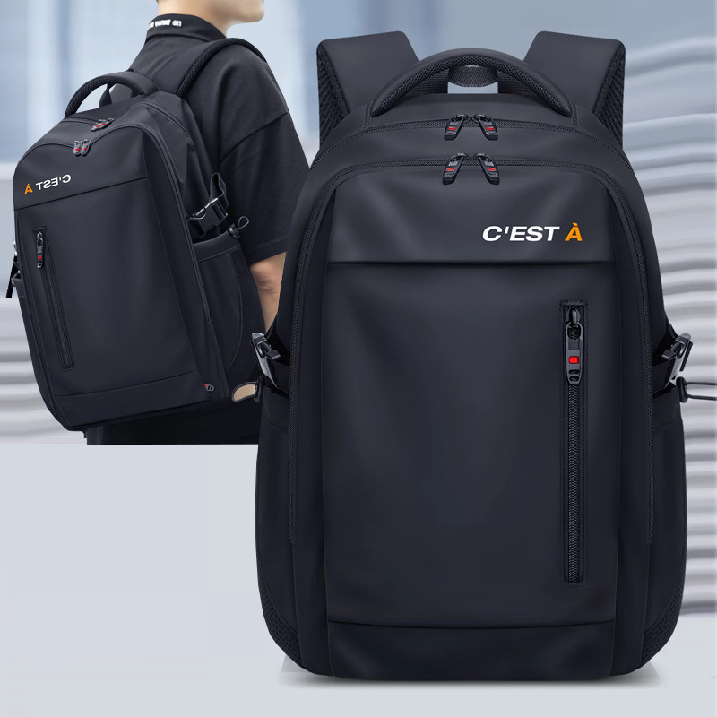 Cross-border men's leisure travel backpacks, computer bags, large-capacity school bags for junior and senior high school students, and backpacks for college students details Picture