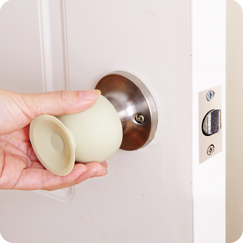 Silicone spherical door handles, gloves, anti-collision pads, buffer pads, sound-absorbing pads, door suction belts, suction cups, rear door locks, wall noise reduction details Picture