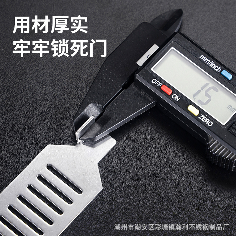 Door stopper, door stopper, top door stopper, portable rental house door lock, single person safety, anti-wolf, single person blocking, anti-theft Application Scenario