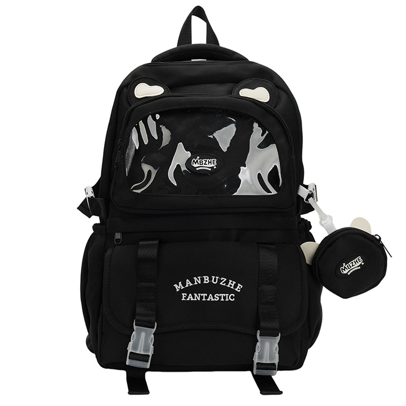 Girls' schoolbags, primary school students' backpacks, junior high school students' backpacks, high school and college students' lightweight spring outing backpacks Item Picture
