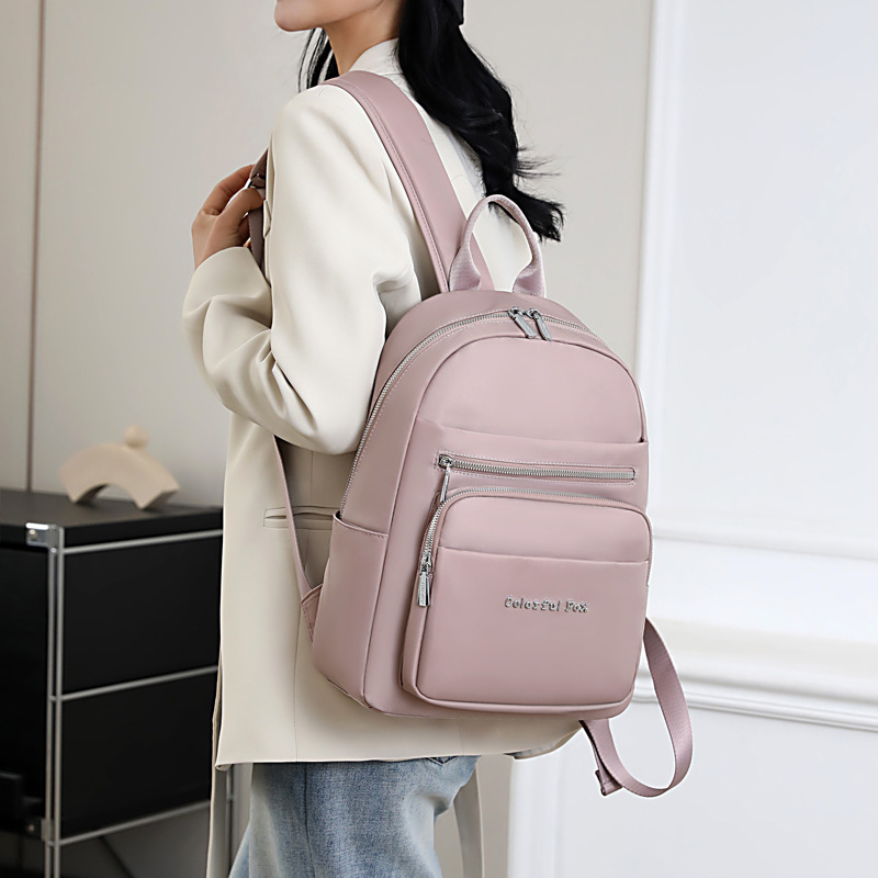 Colorful Fox Cross-border new women's backpack, a fashionable and casual women's backpack with multiple layers and large capacity, water repellent details Picture