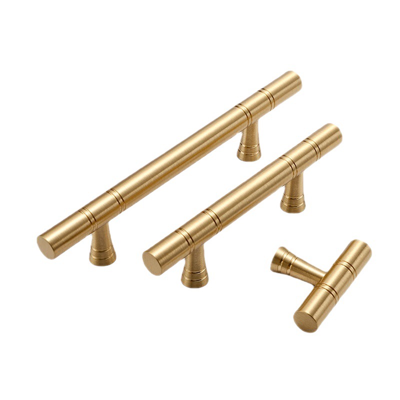 Special offer: Brass handles, cabinet doors, wardrobes, cabinets, drawers, door handles. Simple American-style cabinets in gold, the same style as those on Xiaohongshu Item Picture