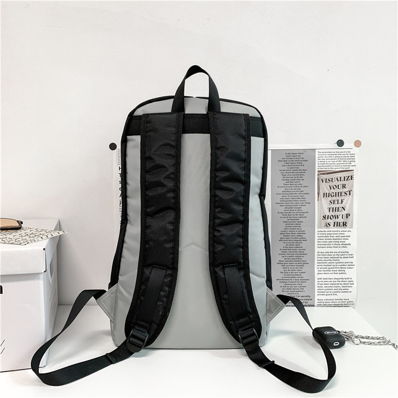 New trendy brand backpacks for male college students, ins Japanese high school schoolbags, large-capacity computer travel backpacks for women Specification drawing
