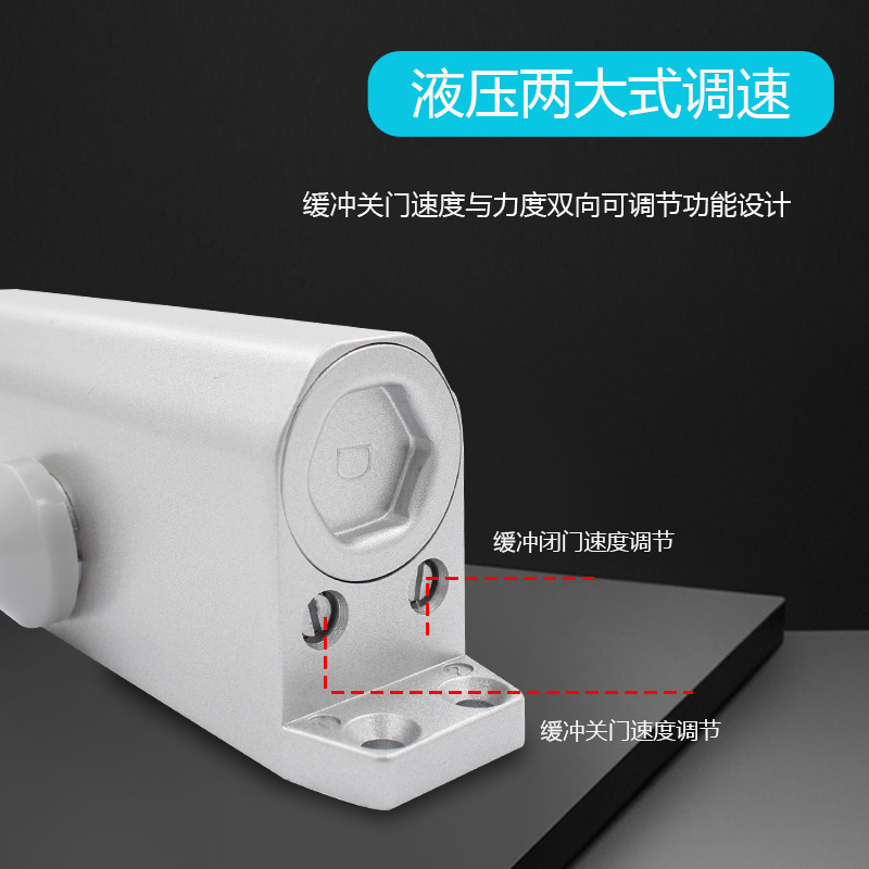 Automatic door closer, household sliding door closer, hydraulic buffer device, fire door closer, magic tool, fire door Application Scenario