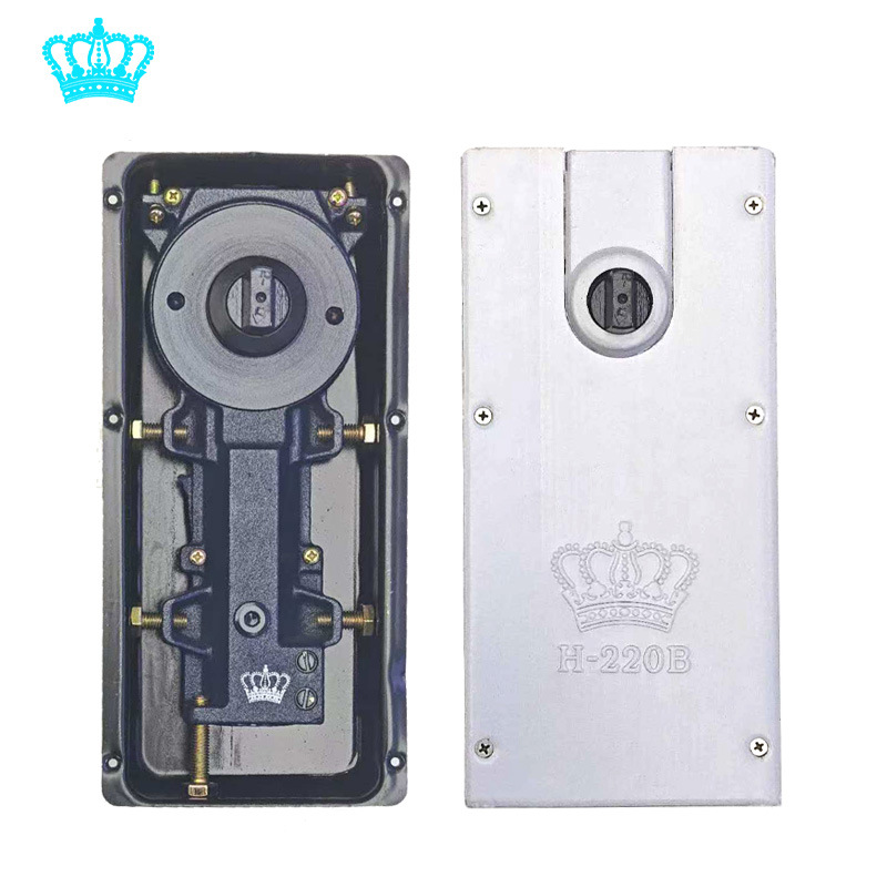 Guanli genuine H-220B floor spring glass door, light 100kg, framed and frameless door, buffer floor spring, universal type Item Picture
