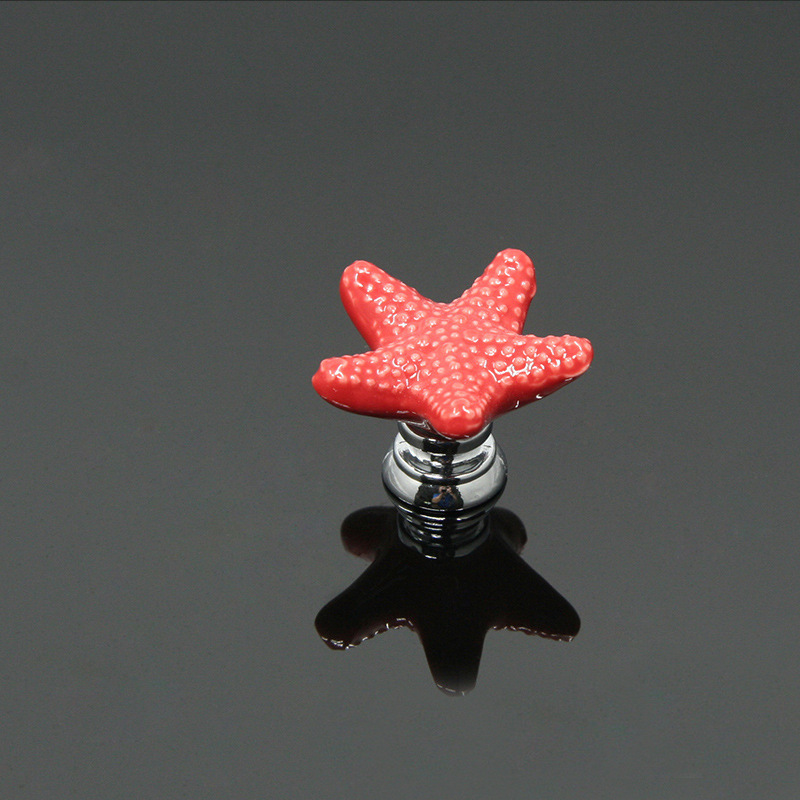 Aolaya ceramic handle cabinet drawers, new cartoon starfish, European-style furniture cabinet door handles, factory direct sales Application Scenario