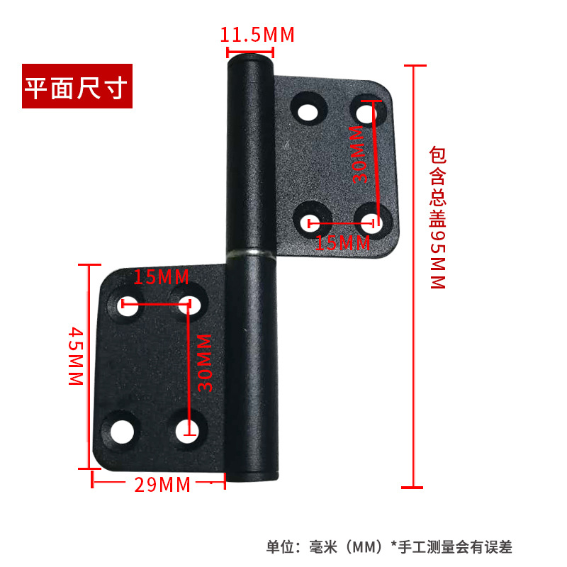 Factory direct supply of bathroom door hinges, toilet doors, old-fashioned non-flushing and detachable black aluminum alloy doors Application Scenario