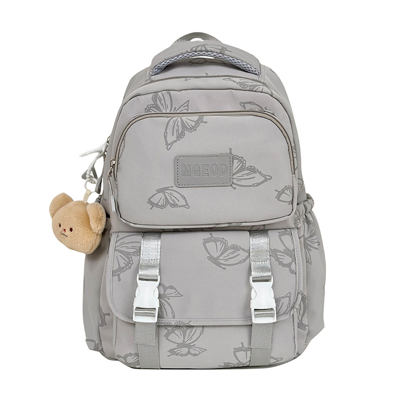 Cute schoolbag, high school large-capacity backpack, student cartoon new style printed versatile computer bag backpack Item Picture