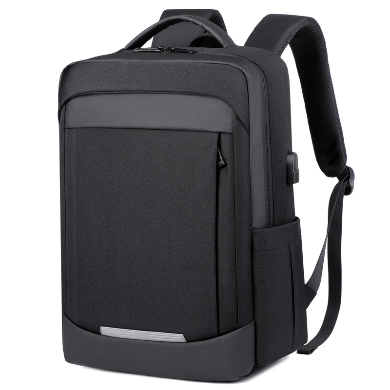 Backpack, business backpack, men's large-capacity computer bag, high-end feel, USB charging, business trip, commuting and travel bag full figure