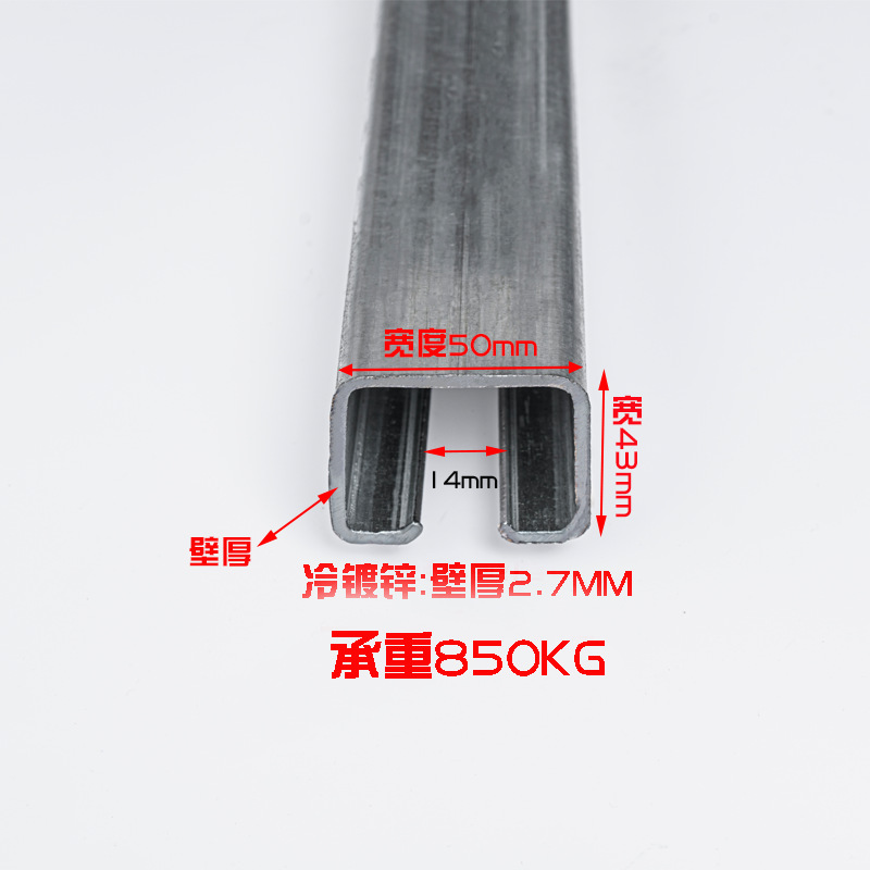 Heavy-duty sliding door pulley track, industrial door hanging rail, load capacity 850KG, color steel tile factory hanging wheel, paint booth sliding rail details Picture