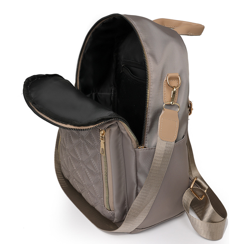 The new 2024 women's backpack with diamond-patterned embroidery thread is a versatile and large-capacity travel backpack that can be worn on one shoulder Application Scenario