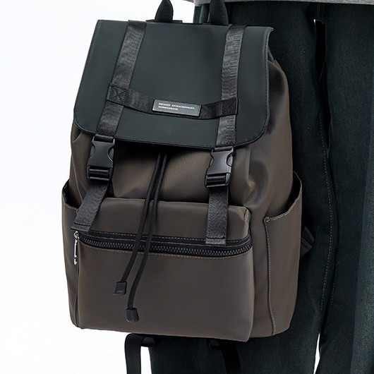 Cross-border Korean version backpacks for men and women, large-capacity computer backpacks, college student schoolbags, casual trendy bags details Picture
