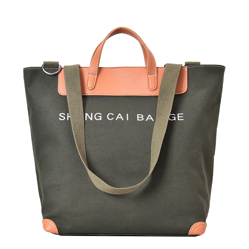 Tote bag, women's Internet celebrity, canvas bag, women's bag 2021 new trendy Japanese style crossbody bag, large capacity single-shoulder bag, handbag Item Picture