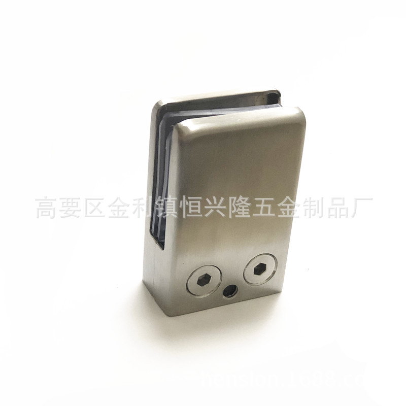 Stainless steel glass clamps, glass clips, glass fixing clamps, glass supports, stair guardrail clamps, no need for drilling Application Scenario