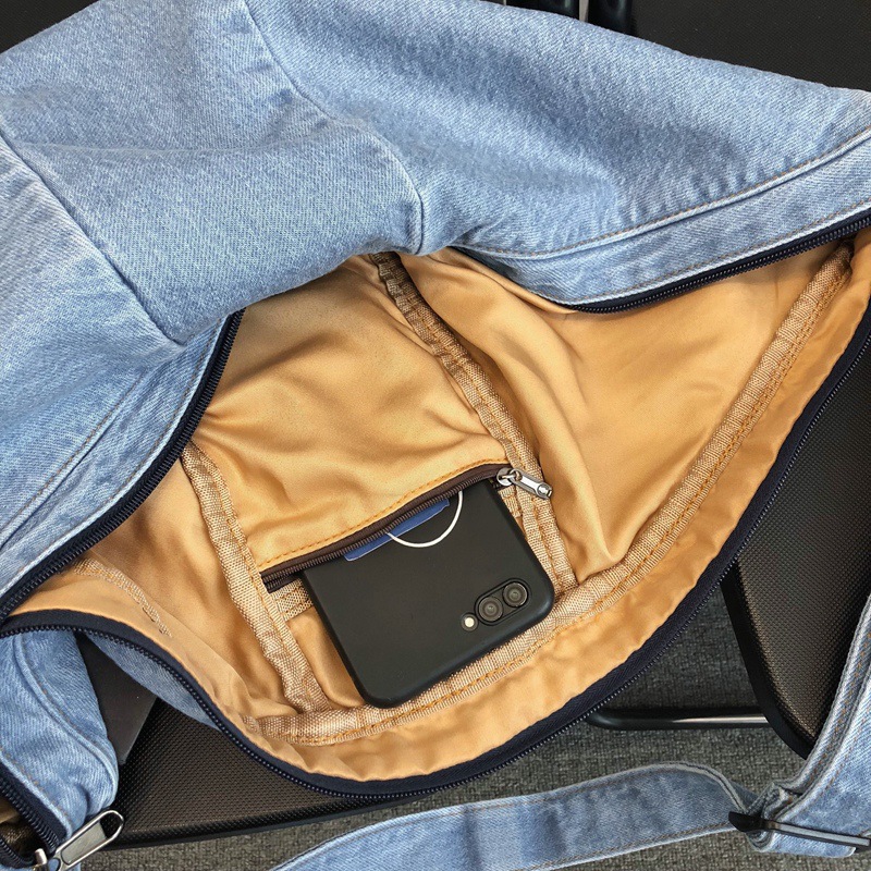 Denim canvas bags, men's and women's crossbody bags, casual single-shoulder bags, fabric dumpling bags, retro and artistic women's bags, trendy Application Scenario