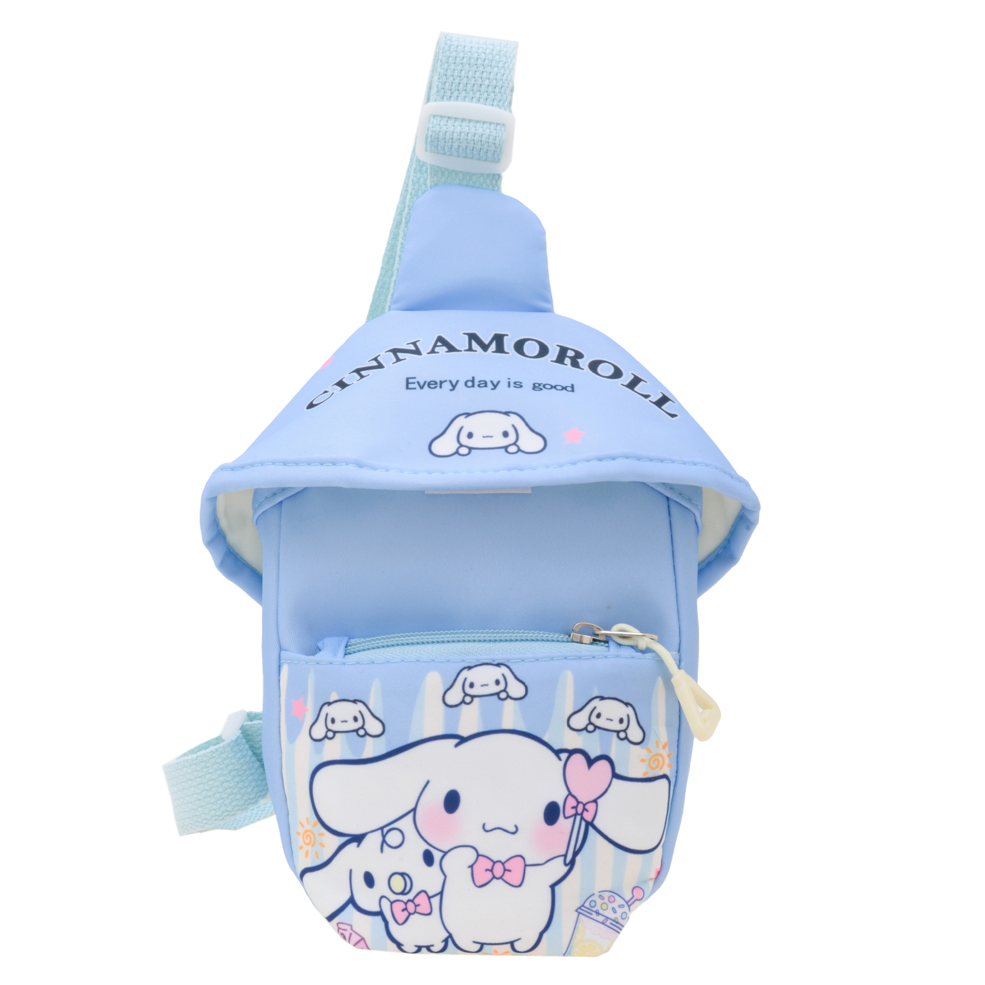 Children's outdoor crossbody bag, children's backpack, cute chest bag, cartoon kindergarten chest bag, primary school students' nylon coin purse Item Picture