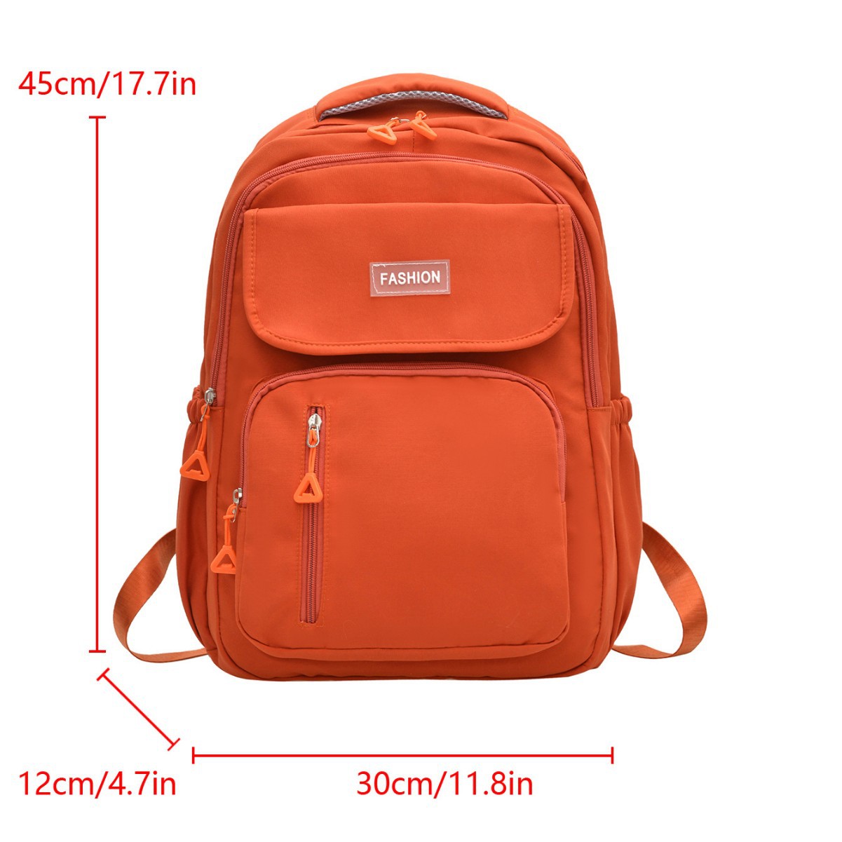 Wholesale solid color, simple and large-capacity campus-style backpacks for college and junior high school students to reduce the burden of backpacks Item Picture