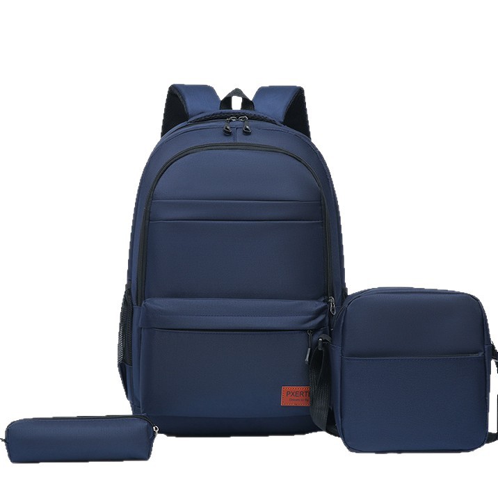 Large-capacity backpack, Korean version, versatile student schoolbag, junior high school, senior high school, college student campus backpack, casual computer bag for men Item Picture