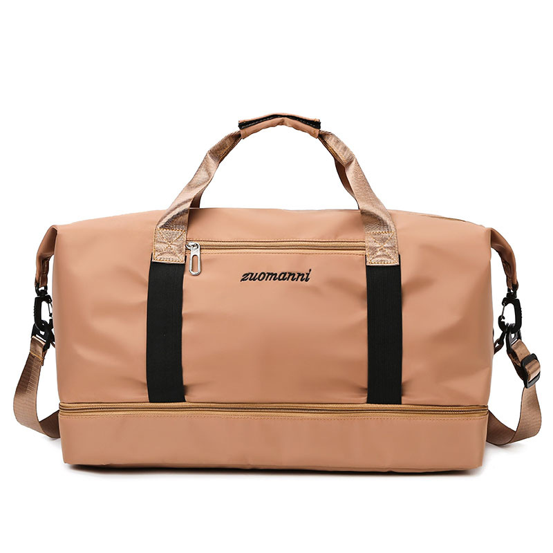 Fashionable portable short travel bag, women's fashionable lightweight waterproof luggage bag, men's business trip fitness storage carry-on bag details Picture