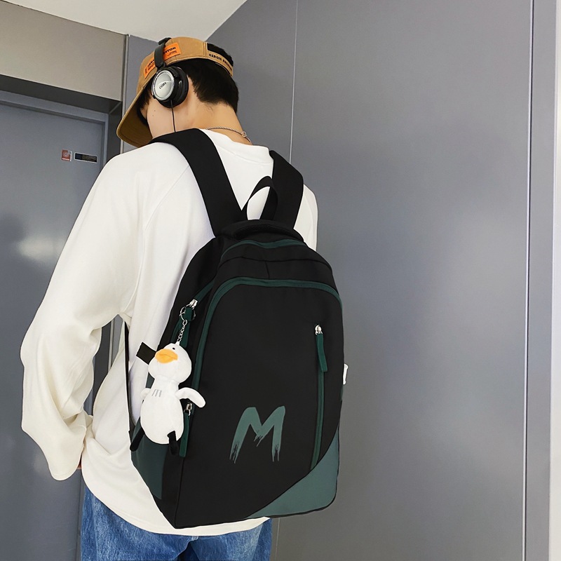 High school backpack with large capacity, college, junior high school, college students, Harajuku backpack, Korean version for men, high school, good-looking, versatile backpack details Picture