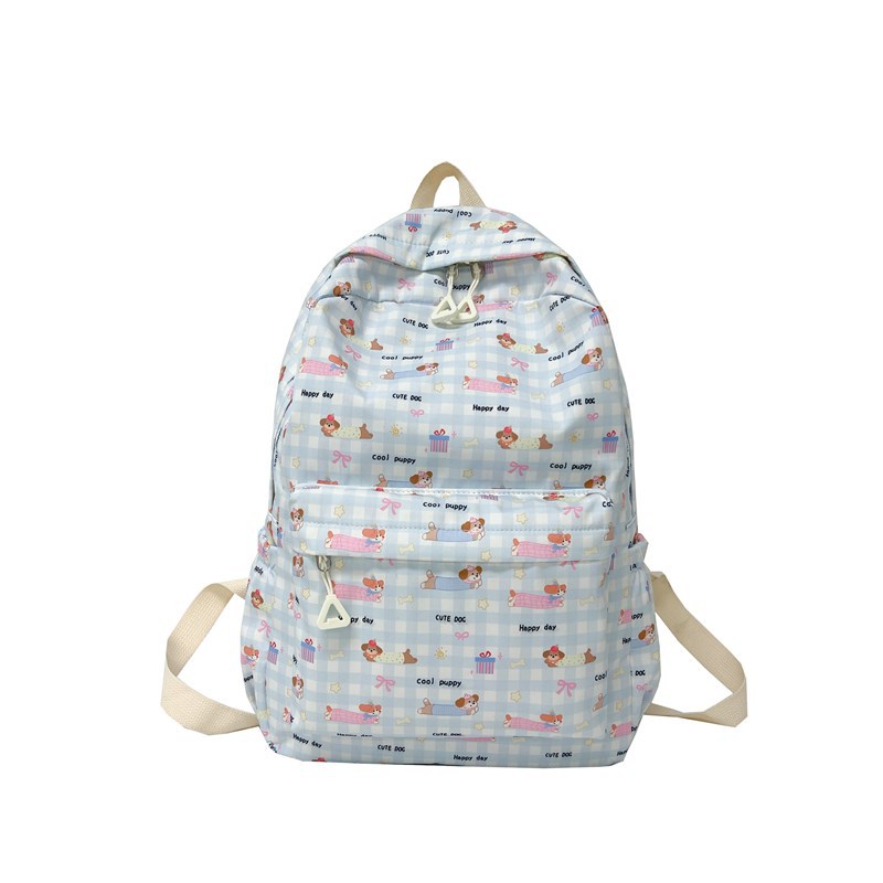 New cartoon large-capacity student schoolbag, cute backpack, class bag, fresh and cute girl casual backpack Item Picture