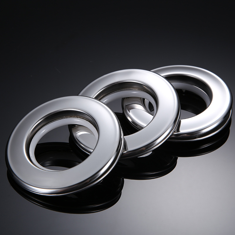 High-end stainless steel curtain ring, perforated curtain ring, Roman rod ring, curtain buckle ring details Picture