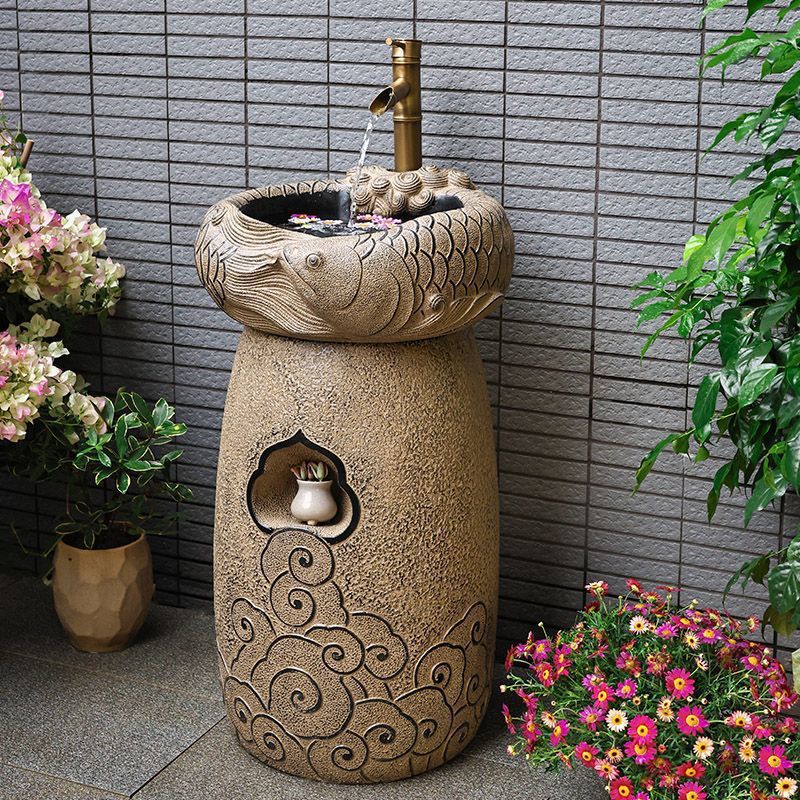 Artistic washbasin, antique outdoor washbasin, balcony terrace, floor-standing integrated creative platform, garden, outdoor courtyard Item Picture