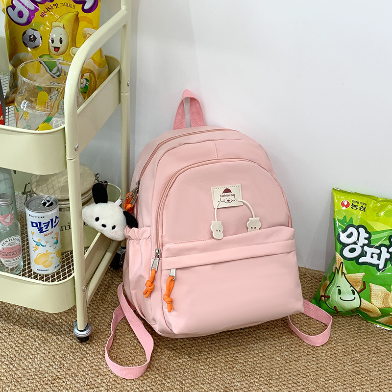 The trend of Japanese-style InS-style soft and cute girl backpacks, primary school schoolbags, and portable small backpacks for kindergarten travel Specification drawing