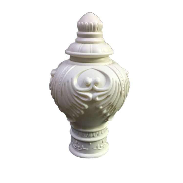 Classical curtain rod decorative head, Roman rod head, plug head, sealing rod head, curtain accessories, auxiliary materials, blow molding head Item Picture
