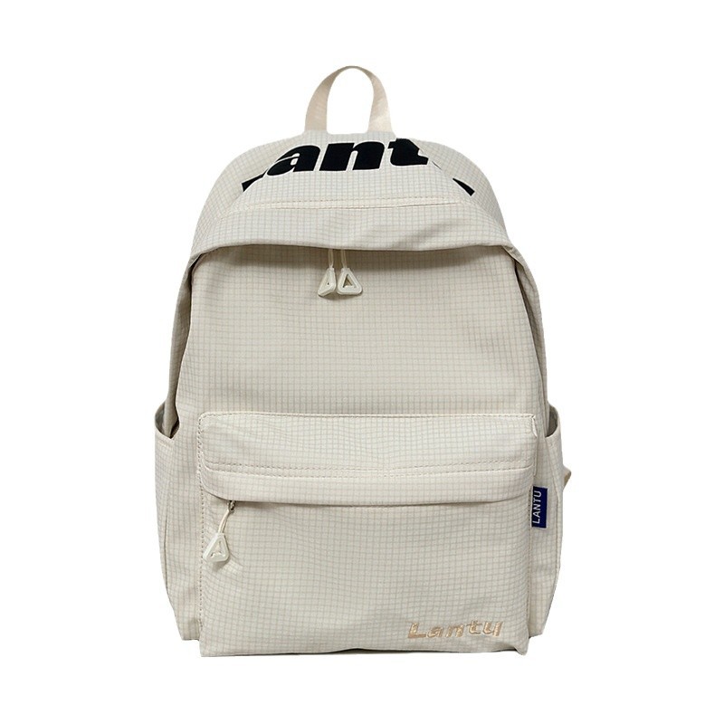 Double-shoulder school-style mother-daughter schoolbag, a fashionable girl's fresh and clean ins style solid color fashionable large-capacity backpack Item Picture