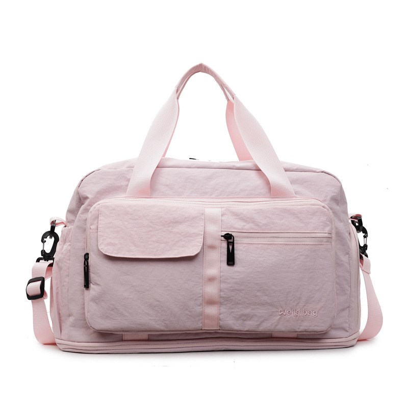 Summer 2025 expandable large-capacity business travel storage bag, hand-held waterproof short-distance travel single-shoulder handbag Item Picture