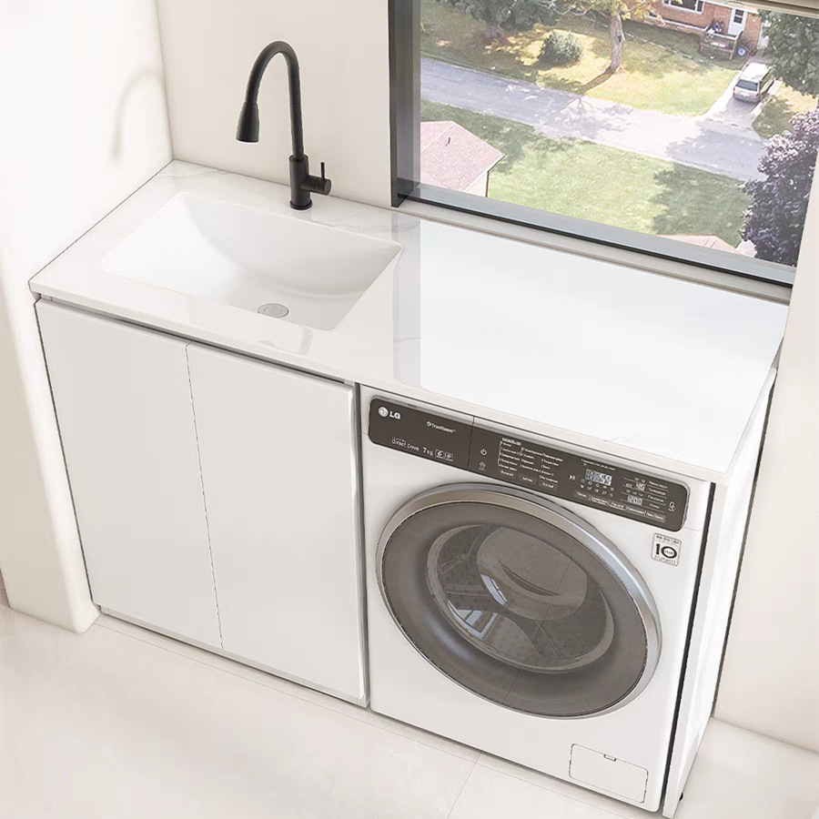 Honeycomb aluminum laundry cabinet, rock plate washbasin, integrated cabinet, balcony washbasin, washbasin, washing machine companion, no full figure