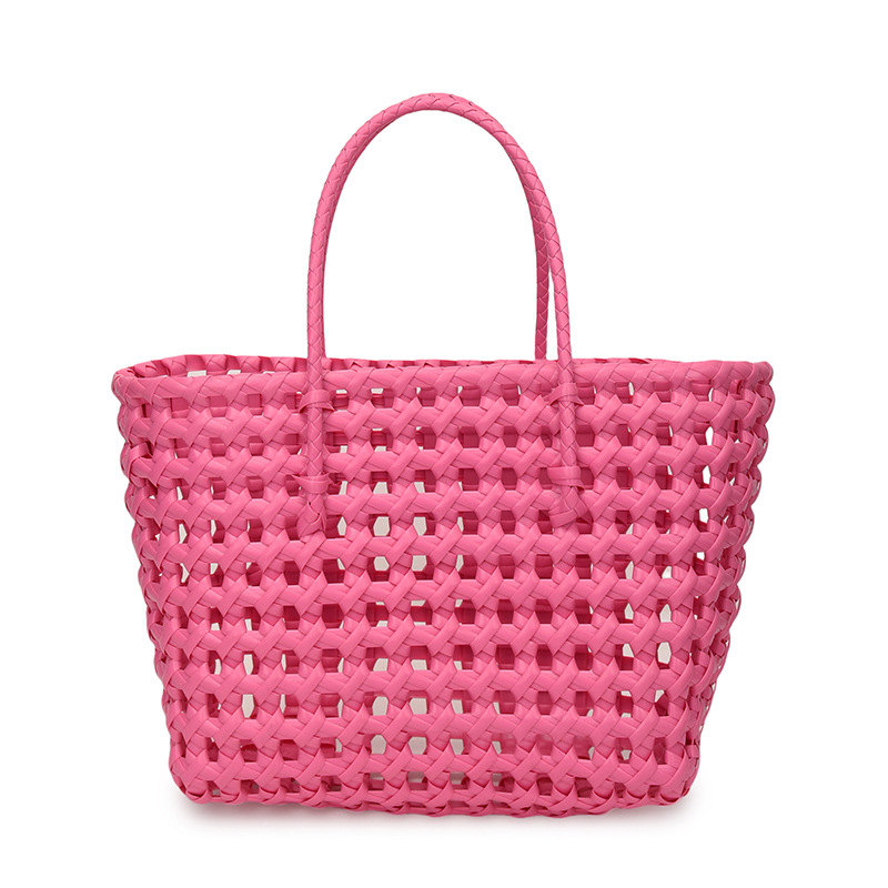 The 2025 summer new hollowed-out vegetable basket bag is a fashionable and versatile seaside vacation handbag, a Korean version of a niche single-shoulder bag Item Picture