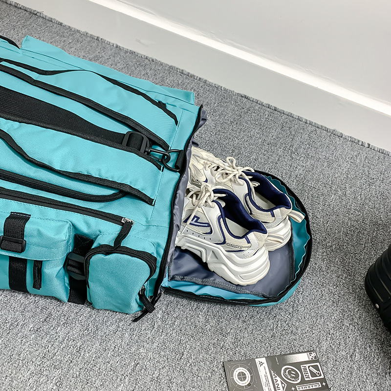 Unisex outdoor sports hiking travel fitness bag, cool backpack, dry and wet separation multi-functional fitness bag Specification drawing