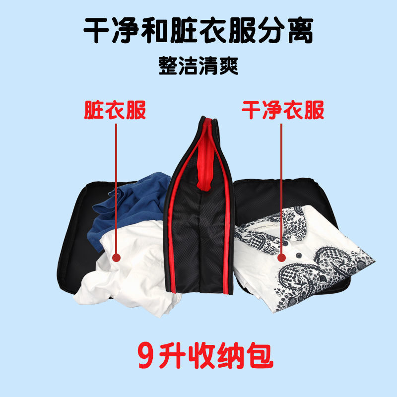 Three-piece travel storage bag set, double-layer large-capacity compressed underwear storage bag, clothing organization set, factory stock Application Scenario