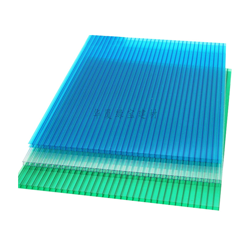 PC sun board, transparent heat insulation endurance board, hollow light-transmitting sheet, four-layer board, red sun protection canopy, carport, honeycomb board Item Picture