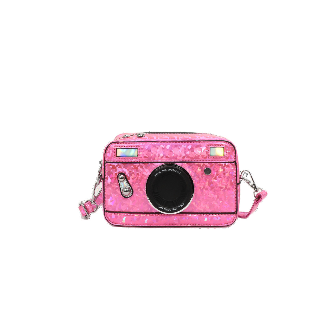 Cross-border 2025 New Korean school style contrasting color camera bag, stylish for women, versatile and trendy single-shoulder crossbody bag for commuting Item Picture