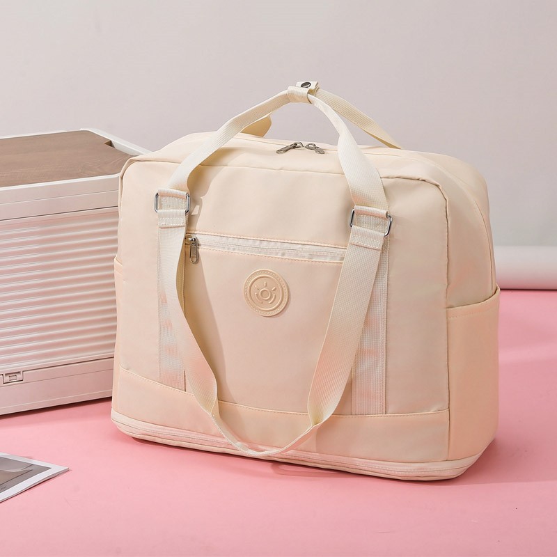 New expandable travel bag for women, large-capacity long and short distance lightweight luggage bag, Oxford cloth durable home storage bag full figure