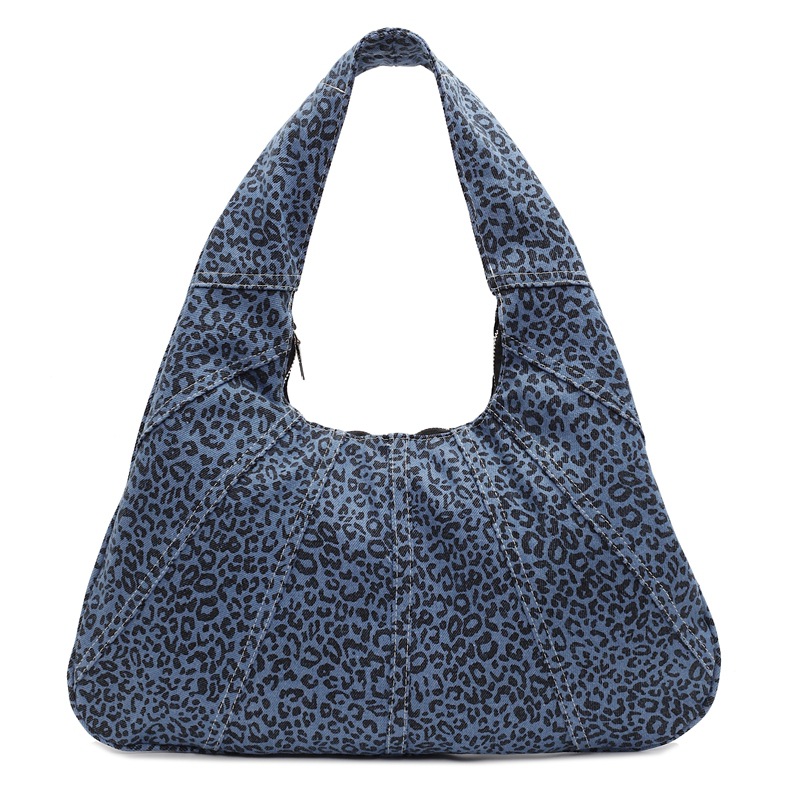 New autumn and winter women's commuter single-shoulder underarm bag and versatile tote bag with large capacity denim fabric Item Picture