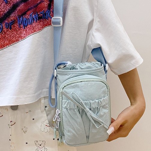 2025 New outdoor lightweight butterfly-end crossbody bag, waterproof phone bag, insulated water bottle bag, women's single-shoulder bag full figure