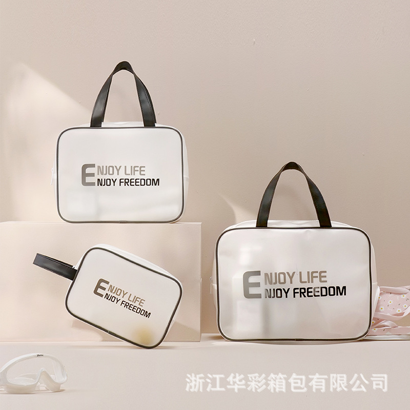 Wholesale manufacturer of swimming bags with dry and wet separation, large-capacity hand-held toiletry bags, waterproof portable bathing and fitness storage bags Specification drawing
