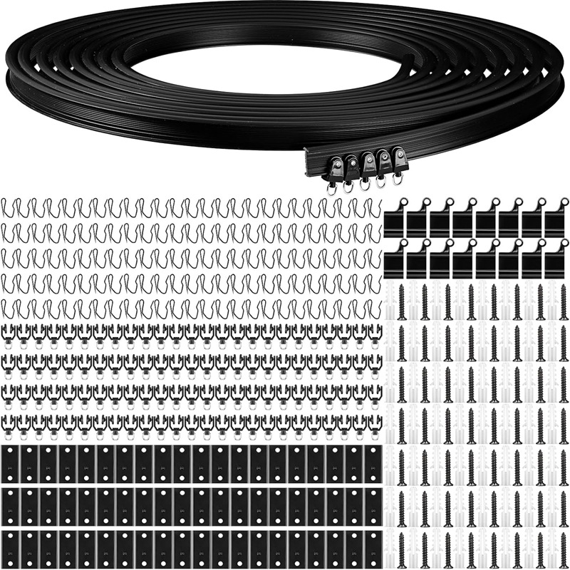 Cross-border wholesale of 5-meter, 10-meter and 20-meter black flexible track sharp hook sets in stock Application Scenario