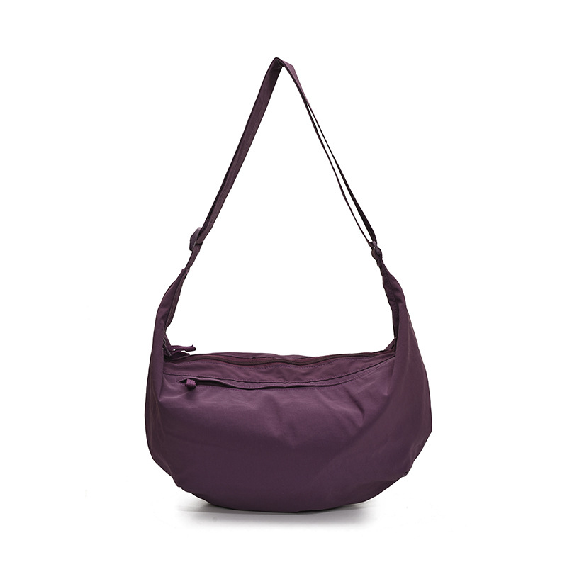 New large-capacity cloth dumpling bag for women, spring and summer, high-end style, versatile crossbody bag, fashionable and artistic single-shoulder bag Item Picture