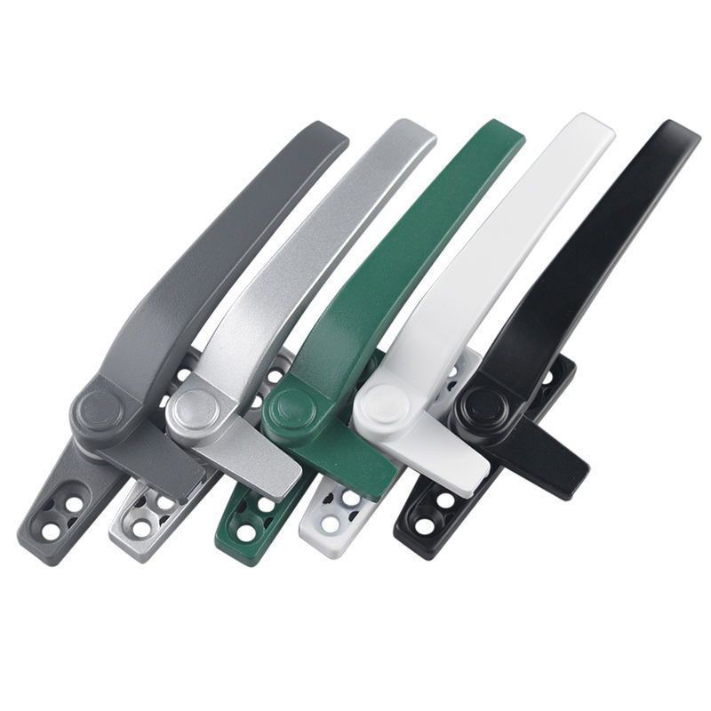 38-type aluminum alloy window handle, 50-type casement color aluminum door and window pull, 7-shaped handle single-point lock Item Picture