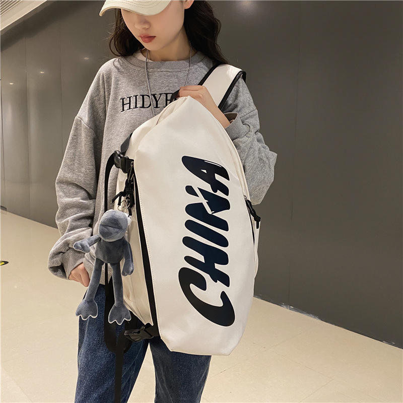 Wholesale of 2024 new minimalist men's and women's backpacks, daily outdoor backpacks, and casual school bags for middle and high school students from the source Specification drawing