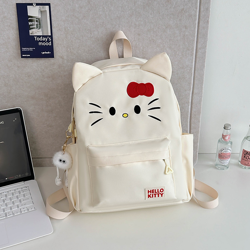 A new high-appearance-level cartoon cute schoolbag for campus students, a large-capacity Korean-style backpack, and a trendy daily backpack for students full figure