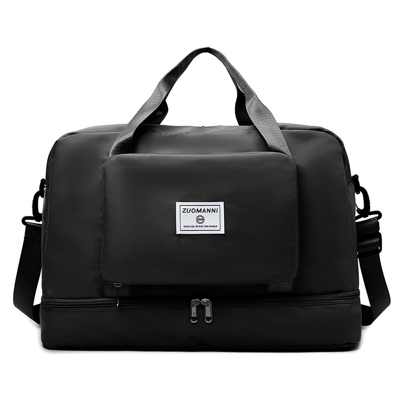 Customized folding travel bags with logo printing, travel boarding sports bags, hand-held yoga, swimming and fitness bags for women Item Picture