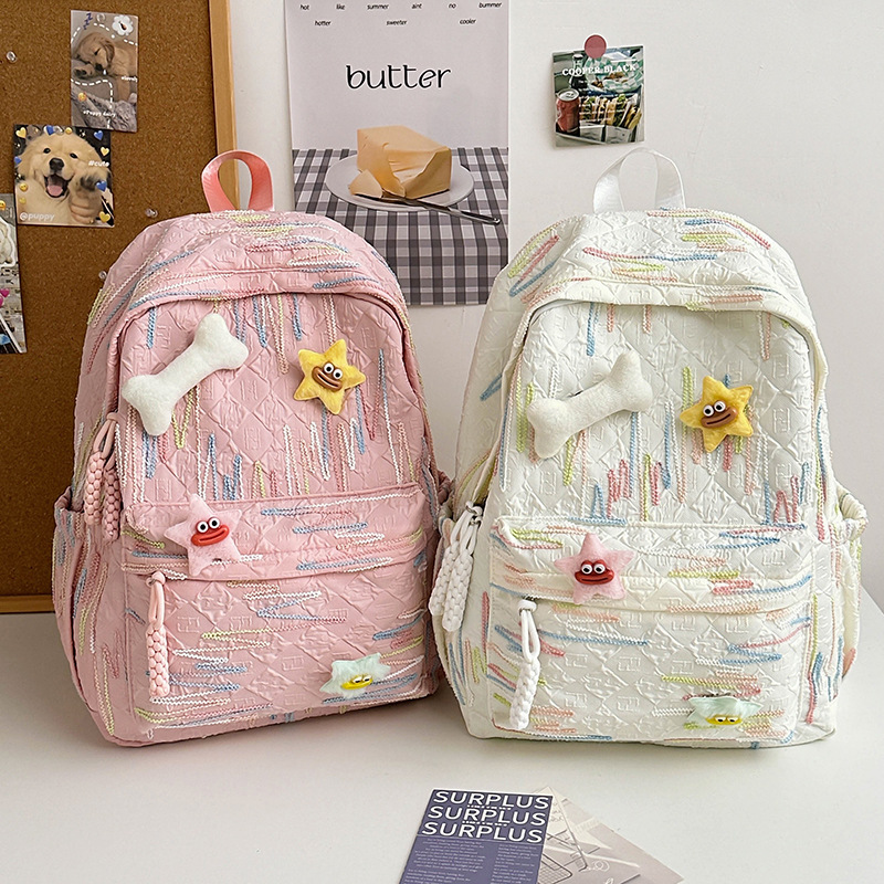 Korean schoolbags, high school girls, high school students, cute and sweet backpacks, junior high school students, college students, computer travel backpacks full figure