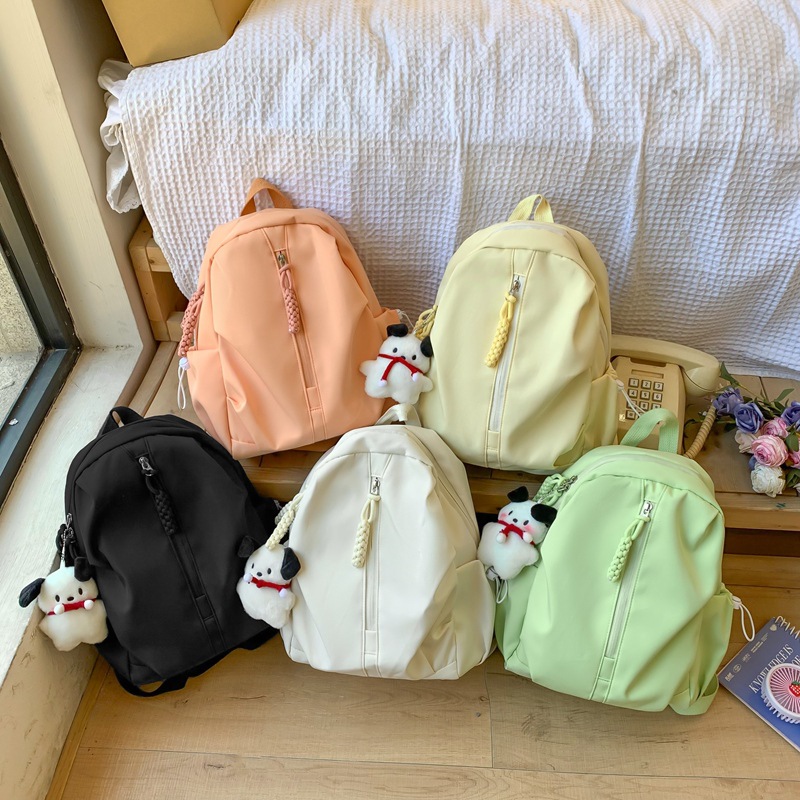 Cross-border schoolbag for female college students, simple and niche design sense backpack, high appearance level, casual travel backpack for junior high school students full figure